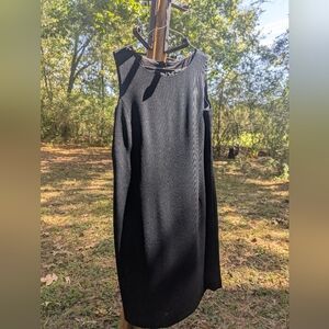 Alex Garfield Ribbed Little Black Dress